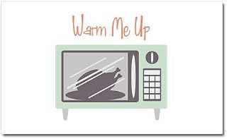 CafePress Microwave Oven Chicken Dinner Warm Me Up Car Magne Car Magnet, 20"x 12" Magnetic Door Display
