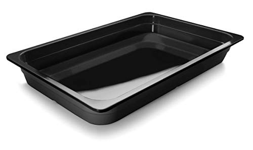 LACOR 66110J schwarz GN-Behalter Melamine GN1/1X100MM, Melamin, Black, 53 x 33 x 10 cm