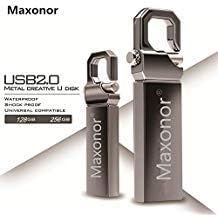 1TB USB 2.0 Flash Drive, Maxonor USB PenDrive Metal Micro Hook Memory Stick Waterproof (1TB)