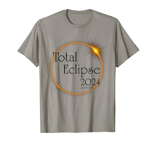Eclipse total 2024 Astronomía Fases de la Luna Camiseta