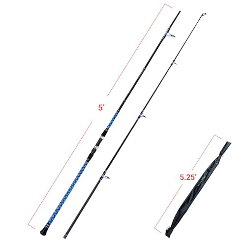 Canne à pêche Fiblink en carbone robuste de 3m pour le surfcasting - 2