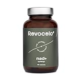 Revocelo NAD+ Synergy, 60 cápsulas suministro 2 meses, Nicotinamide Riboside 300mg, Vitamina C Liposomal, TMG y Apigenina, Energía, Concentración y Vitalidad