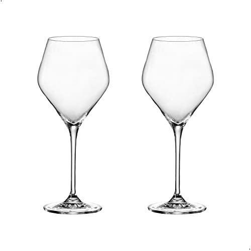 Jogo de 6 tacas para vinho branco Loxia em cristal ecologico 400ml A23,2cm