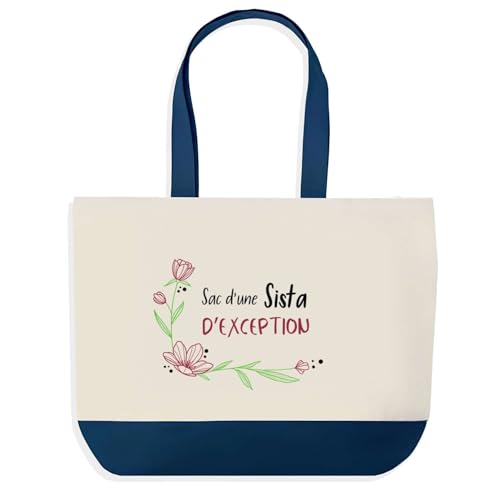 Sac de Shopping Bleu Sista d'Exception en Grand Format pour les Courses