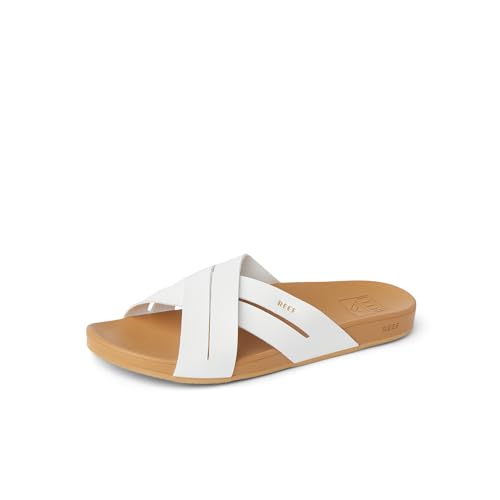 Reef Cushion Spring Bloom, Sandalia Mujer, White Tan, 38 EU