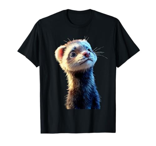 Furet Iltis Martre Belette Ferret Doux Furet T-Shirt