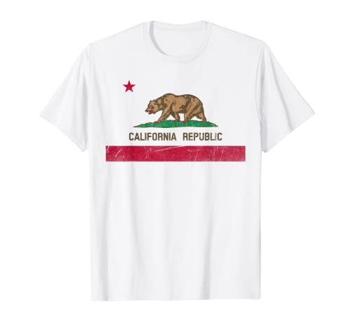 California Republic flag State Souvenir Maglietta
