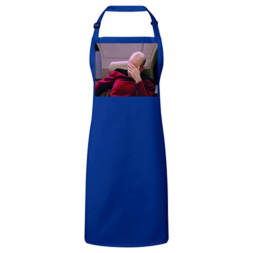 Tablier cuisine bleu capitaine Picard : fini les taches avec style science-fiction