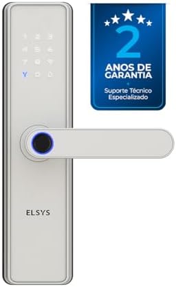 Fechadura Digital de Embutir Wi-Fi com Biometria, Elsys, Blues, P...