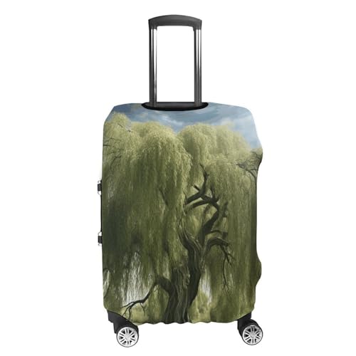Big Trees Luggage Cover, Elastic Luggage Protector Fits 19-32in Suitcases, Washable & Anti-Scratch Suitcase Cover for Men Women L4