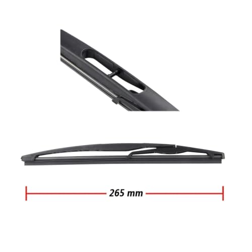 Limpiaparabrisas coche trasero compatible con Sonic Hatch 2012-2017 brazo parabrisas 265mm 4