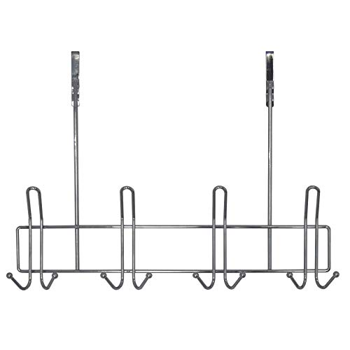 xenjoi Strong Heavy Duty Chrome Plated Over The Door Hook Hanger - Hang Your Towels, Clothes, Coats, Hats, Bags and Much More