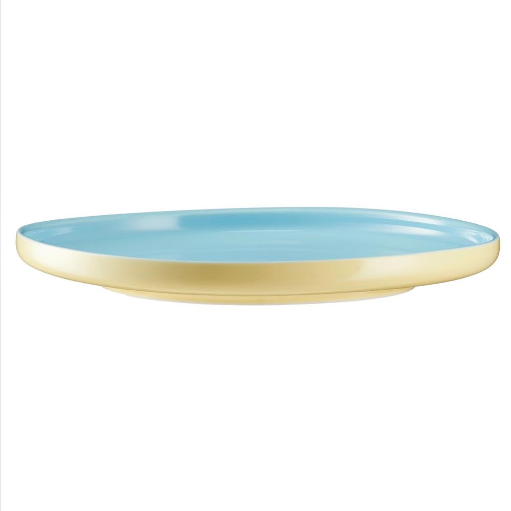 Porzellantasse Mit Untertasse – 220 Ml, In Orange, Grau, Gelb, Blau, Spülmaschinenfest