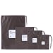 VORCOOL Outdoor Waterproof Storage Bags Travel Nylon Drawstring Pouches Organizers in Different Sizes 4pcs Olive Green