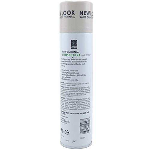 Salon Grafix Profession Shaping Hairspray, Extra Super Hold 4, 10 Oz (Pack of 6)