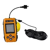 sondeur portable bateau amorceur Transducteur rond avec câble de 25 pieds et flotteur de transducteur amovible