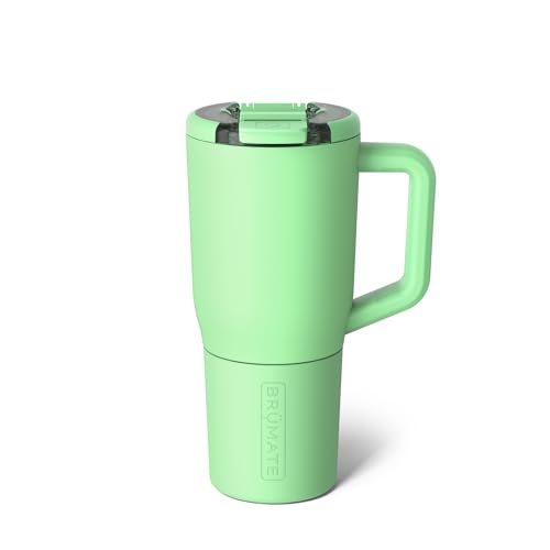 Image of BruMate Muv - 25oz 100% Leak Proof Insulated Coffee Mug with Handle & Lid - Stainless Steel Coffee Travel Mug - Double Walled Coffee Cup (Kiwi)
