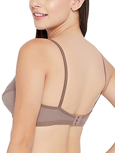 Image of Clovia Women Cotton Plunge Non-Padded Bra