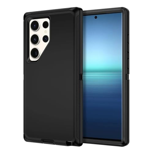 Coque Galaxy S23 Ultra antichoc robuste et résistante noire