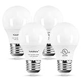YukiHalu Dimmable A15 LED Light Bulbs, 60W Equivalent, 3000K-5000K White, E26 Base, 7W 600 Lumens...