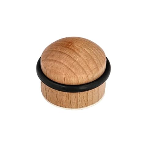 Tope Puerta Atornillable Madera Redondo Roble Claro Cover
