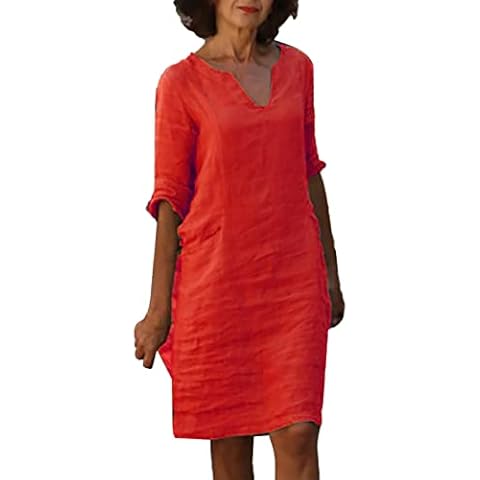Robe en Coton et Lin Femme Chic - Générique Cover
