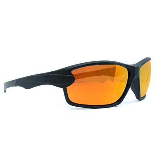 J-Frame Golf Sport Riding Sunglasses (Black with Black Accents, Orange Z)3