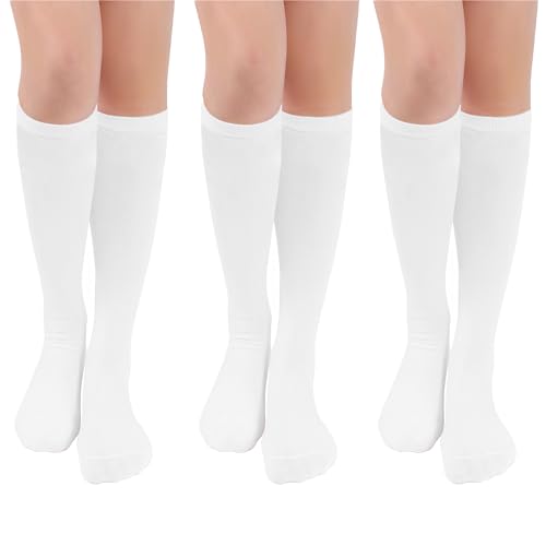 LPMOERA Knee High Socks for Woman Long Tall Tube Athletic Cotton Tall Socks Baseball Softball Socks