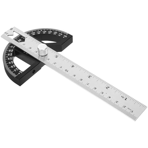 OSALADI Ergonomic Design Aluminum Angle Ruler Miter Gauge Fence System Woodworking Supplies
