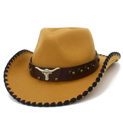 Chapeau de cowboy vintage kaki le chapeau de voyage à large bord