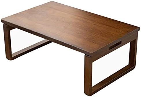 JKGHK Foldable Coffee Tables Rectangle Low Table,Minimalist Bamboo End Table Small Dinning Table,Bedroom Bay Window Side Table Cocktail Desk Table,for Home Balcony/Living Rooms