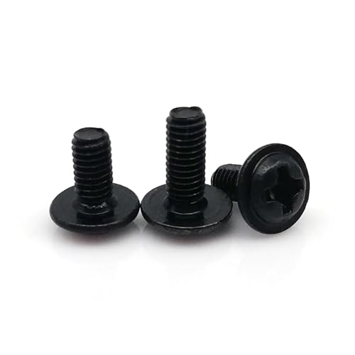 25 Vo[ ubN M3*4/5/6/8mm ۓbV[lW PCP[X V[V }U[{[h CD DVD ROM}EgŒ Rs[^[Dp(Black,M3x6mm)