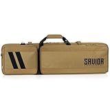 Savior Equipment Specialist Series LRP Tactical Sniper Long Range Precision Gun Bag Soft Case w/ 2 MOLLE Pouches, Scope Cover, Backpack & Shoulder Strap Included, 51 Inch Flat Dark Earth Tan