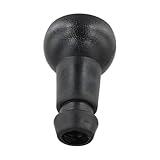 Lecreatekit Pommeau de levier de vitesses chromé noir 5 vitesses compatible avec 106 107 205 206 306 406 307 pour 308 3008 Saxo C1 C2 C3 pour C4