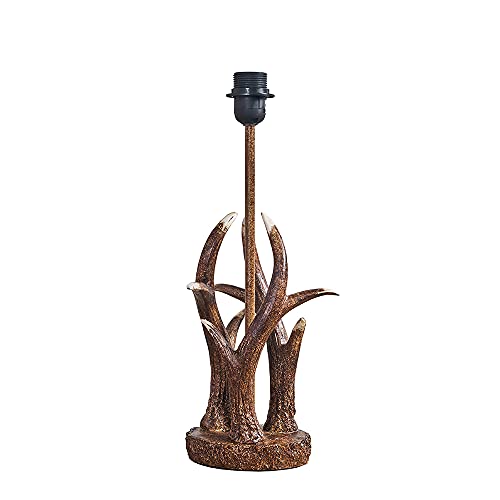 MiniSun | Intertwined Caribou Antler Design Table Lamp Base in a Rustic Natural Finish | Table Lamps, Home Décor & Improvement Essential