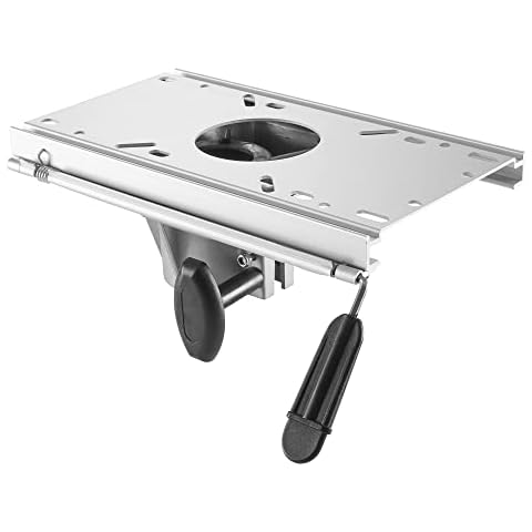 ONHI Pedestal de Aluminio para Asiento de Barco con Soporte Giratorio y Mecanismo de Bloqueo Cover