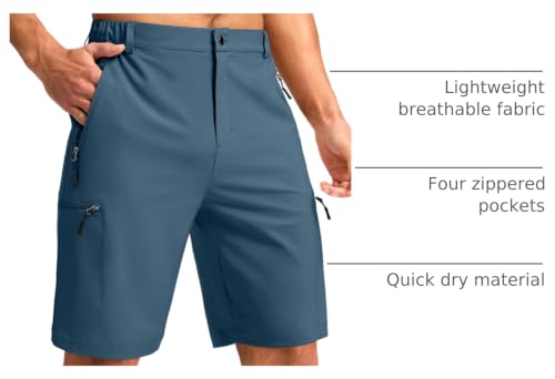 Image of G Gradual Men's Hiking Cargo Shorts 9 inch Quick Dry Lightweight with 4 Pockets