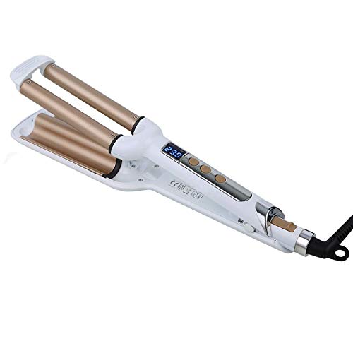 Apriddeo 3 Barrel Hair Curling Iron Wand 0.6 Inch LCD Display Tourmaline Ceramic