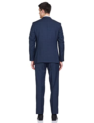 Image of Raymond Wool Men's Full Sleeve Contemporary FIT Fancy Blue Formal Suit
