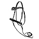 PFIFF 103111 Hobby Horsing Spieltrense gebisslose Trense für Hobby Horse Spielpferd Plüsch-Pferd, Schwarz