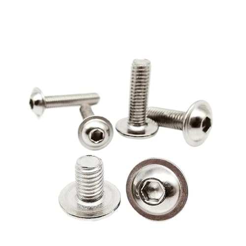 M2 .5 M3 M4 M5 M6 M8 304�X�e�����X�|�Z�p���t���ۓ��l�W�Z�p�{�^���l�W�i�J���[���b�V���[�{���g�t���j(M4(10PCS),14MM_304 STAINLESS STEEL)