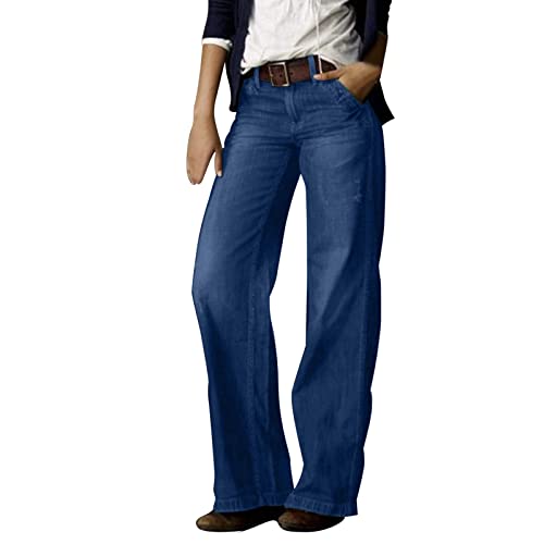 Jean coupe bottillon pour femme avec coupe droite confortable en taille 46