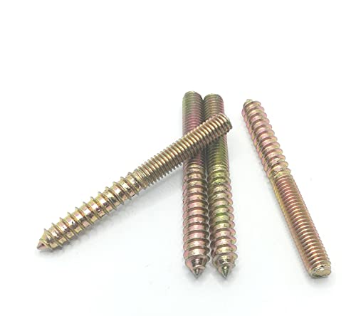 Image of Hanger Bolt M8x75 Double Headed Bolt Self-Tapping Screw for Furniture 10Pcs