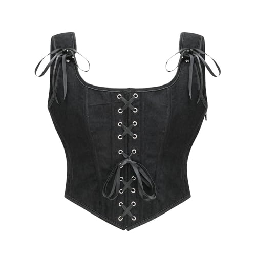 Corset Renaissance femme velours haut de gamme à lacets ajustables