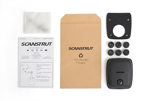 Scanstrut DS-HD6-BLK Horizontale Doppelkabeldichtung - Schwarz