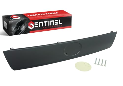S Sentinel Parts Upgraded Liftgate Tailgate Hatch Garnish Door Handle with Metal Plate Compatible with 2005-2010 Scion Tc Replaces # 76801-21071-C0 (Primed Black)
