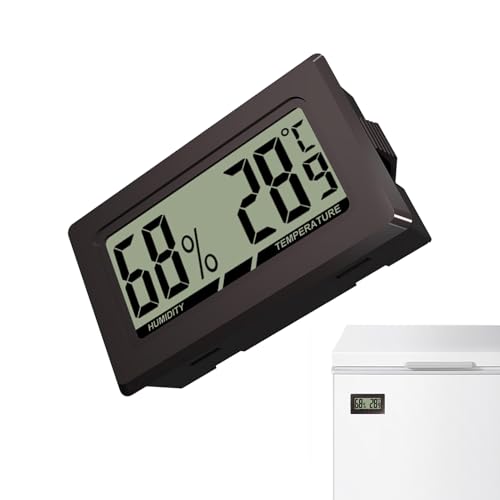 Termógrafo Digital LCD | Termohigrómetro Digital con Pantalla LCD,Precisión Exacta Mini Medidor Lectura Instantánea para Bodega Sala Sótano Habitación Instrumentos Musicales