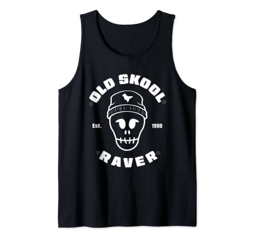90s Old Skool Rave EDM house music Tank Top