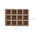 FAVOMOTO Biodegradable Plant Germination Nursery Pots 16pcs 12-Cell Paper Pulp Seedling Starter Trays for Gardening and Planting Indoors and Outdoors