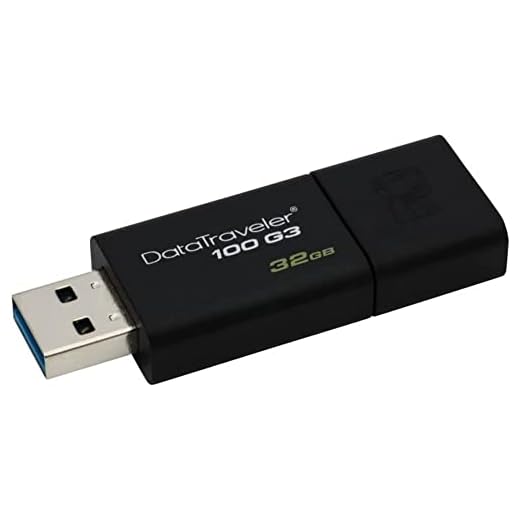 Kingston Digital DataTraveler (DT100G3/32GB) 100 G3 USB 3.0 Noir